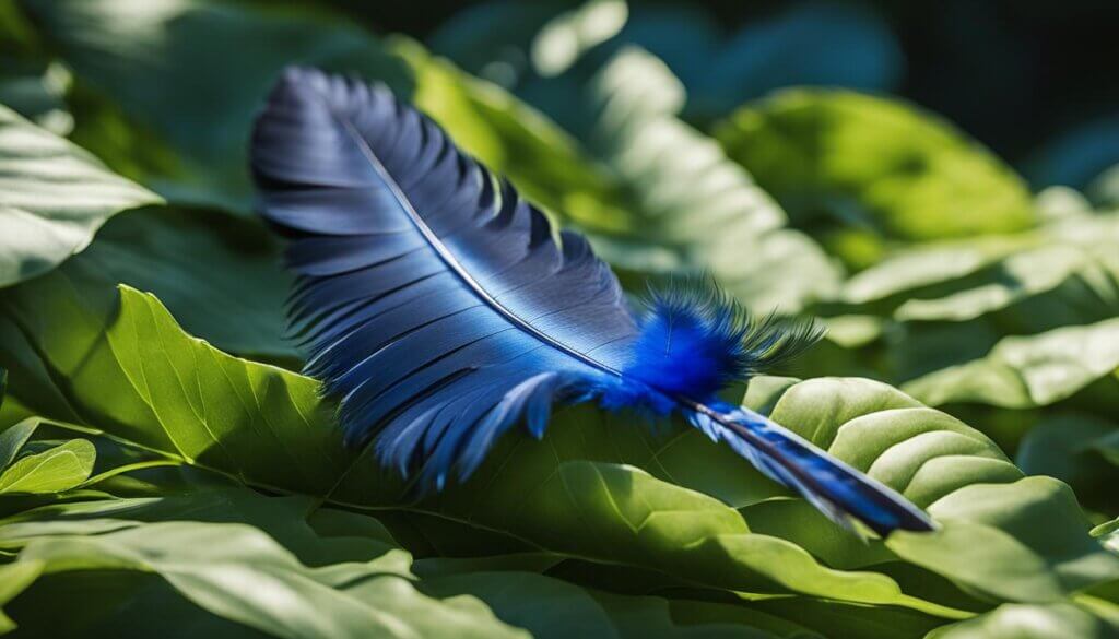 spiritual meaning of finding a blue jay feather